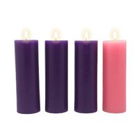 Candle Advent Set 4 - 50 x 150mm (2"x6")