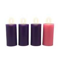 Candle Advent Set 4 - 75 x 150mm (3"x6")