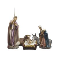 Large Nativity Set Holy Family - 5 pcs Set,  Poly Vinyl 