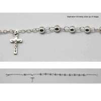 Rosary Bracelet Silver - 3mm Beads