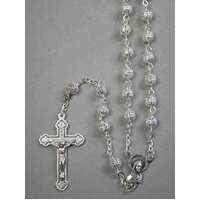 Rosary Silver Filigree - 6mm Beads