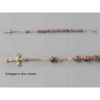 Rosary Bracelet Ceramic Red - 8mm Beads