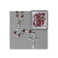 Confirmation - Crystal Rosary Boxed - 5mm Beads