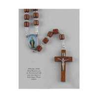Rosary Wooden Cylinder Miraculous - 6mm Beads