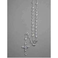Rosary Crystal Clear Aurora Borealis - 5mm Beads