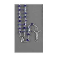 Rosary Crystal Aurora Borealis Blue - 7mm Beads