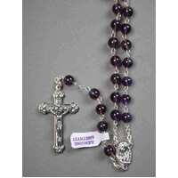 Rosary Genuine Amethyst - 6mm Beads