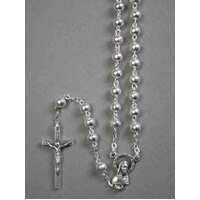 Rosary Metal Silver - 5mm Beads