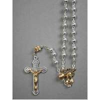 Rosary  Silver & Gold Filigree - 5 mm Beads