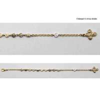 Rosary Bracelet Gold Roses - 3mm Beads