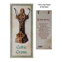Necklace Celtic Wood Cross on Cord