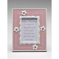 Baby Blessing Mini Photo Frame - Pink
