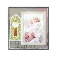 Baby Girl Stained Glass Photo Frame