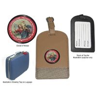 Luggage Tag St Christopher - Brown