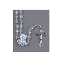 Rosary Sterling Silver with Swarovski Crystal - 7mm Beads