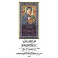 Wood Plaque with Prayer -OLPH- ( 125x225mm)
