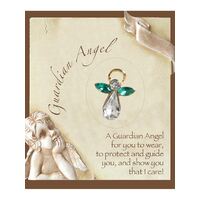 Birthstone Lapel Pin Angel-May