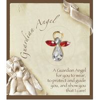 Birthstone Lapel Pin Angel-July