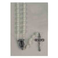 Rosary Plastic Luminous Lourdes Water Centre Piece - 6mm Beads