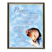 Gold Frame Prayer For A Little Boy