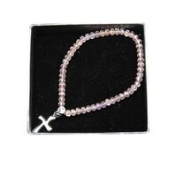 Pearl Pink Bracelet with Cross