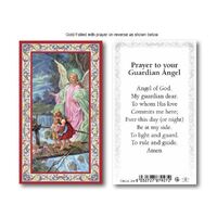Holy Card  734  - Guardian Angel - Gold Edge