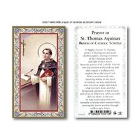 Holy Card 734  - St Thomas Aquinas - Gold Edge