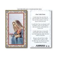 Holy Card 734  - One Little Rose