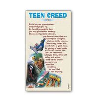 Holy Cards - Teen Creed