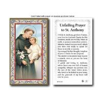 Holy Card  734  - St Anthony - Gold Edge