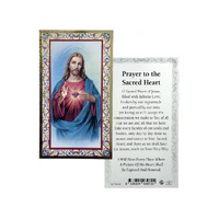 Holy Card w/Prayer - Sacred Heart Jesus
