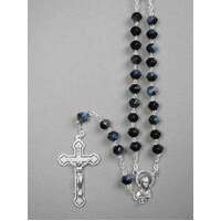 Rosary Glass Black -  7mm Beads