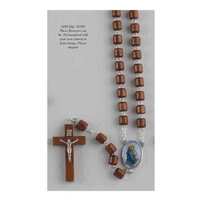 Rosary Wooden Cylinder Feruzzi - 6mm Beads