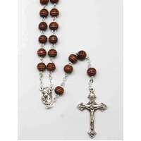 Rosary Wooden Brown Carpino - 6mm Beads
