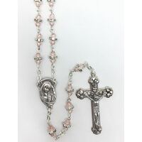 Rosary Crystal Pink with Diamentes