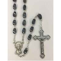 Rosary Hematite Rectangular - 4mm Beads