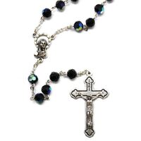 Crystal Rosary Black