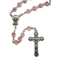 Crystal Rosary Pink