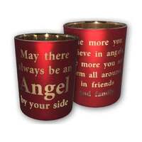 Candleholder Glass Inspirational - Angel by my Side