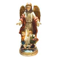 Statue 20cm Resin - Guardian Angel with Children