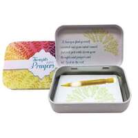 Tin Prayer Box with Notes - Multi Floral