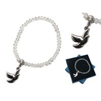 Crystal Bracelet with Dove