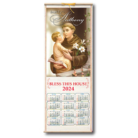 2024 Wood Scroll Calendar - St Anthony