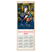 2025 Wood Scroll Calendar - Lady of Perpetual Help