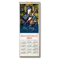 2024 Wood Scroll Calendar - Lady of Perpetual Help
