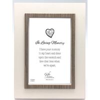 Loving Memory Wood Photo Frame - White