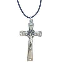 Crucifix with Crystal Stone & Cord