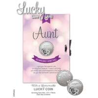 Lucky Coin & Greeting Card - Aunt