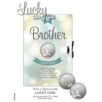 Lucky Coin & Greeting Card - Brother