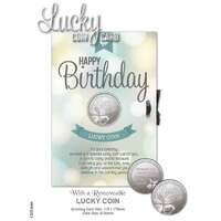 Lucky Coin & Greeting Card - Happy Birthday